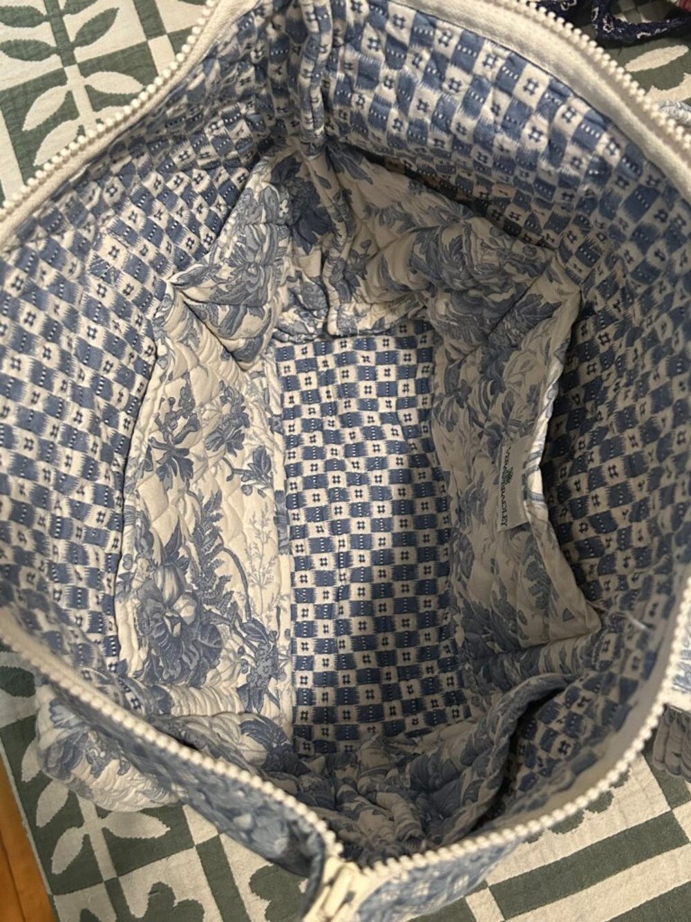 Vintage Vera Bradley Blue Toile Paddy Bag - Picture 4 of 6